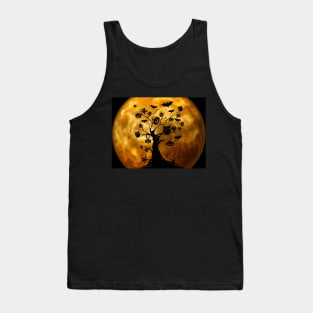 Happy Halloween Scary Tree Tank Top